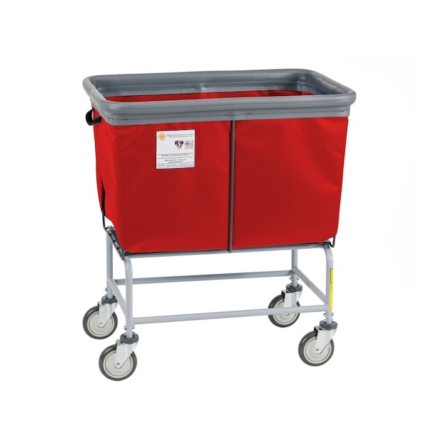 Elevated Basket Truck, Vinyl, Bumper, 6 Bushel, Red